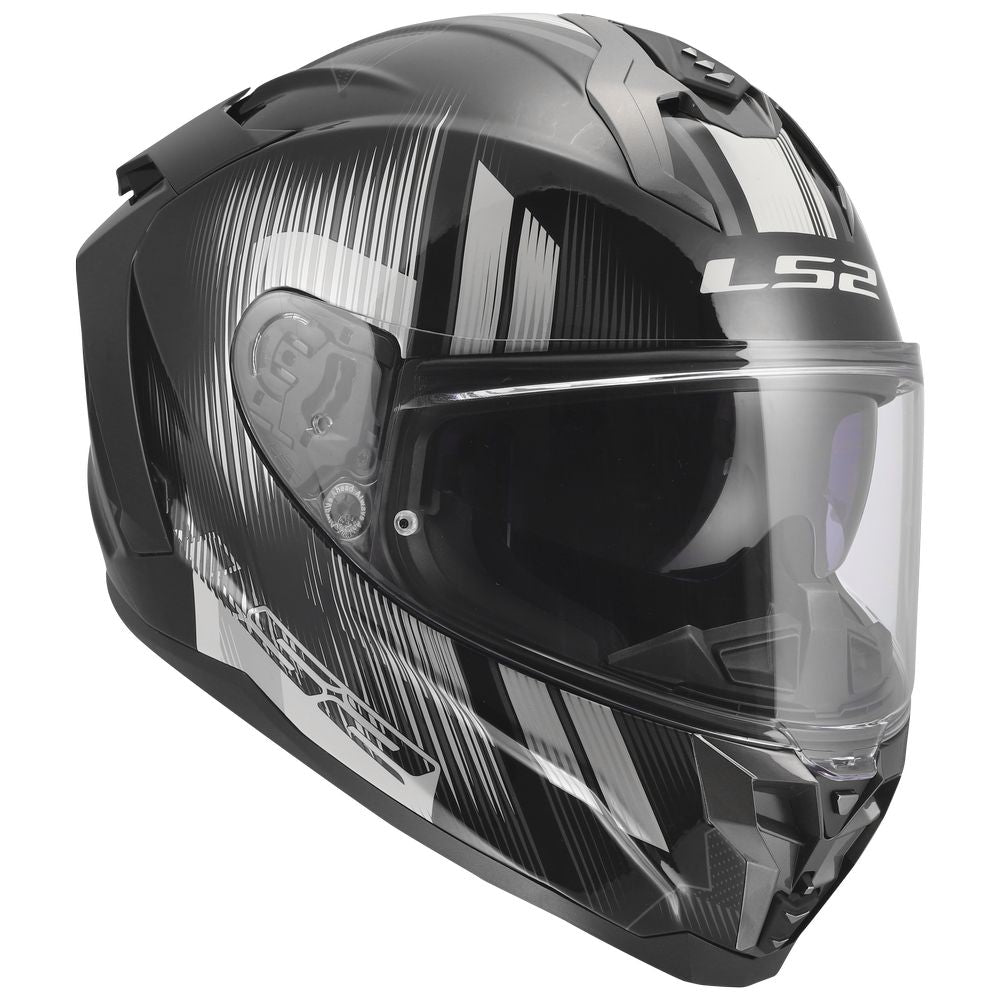 ŠALMAS LS2 FF817 CHALLENGER II NITRO – JUODAS / PILKAS