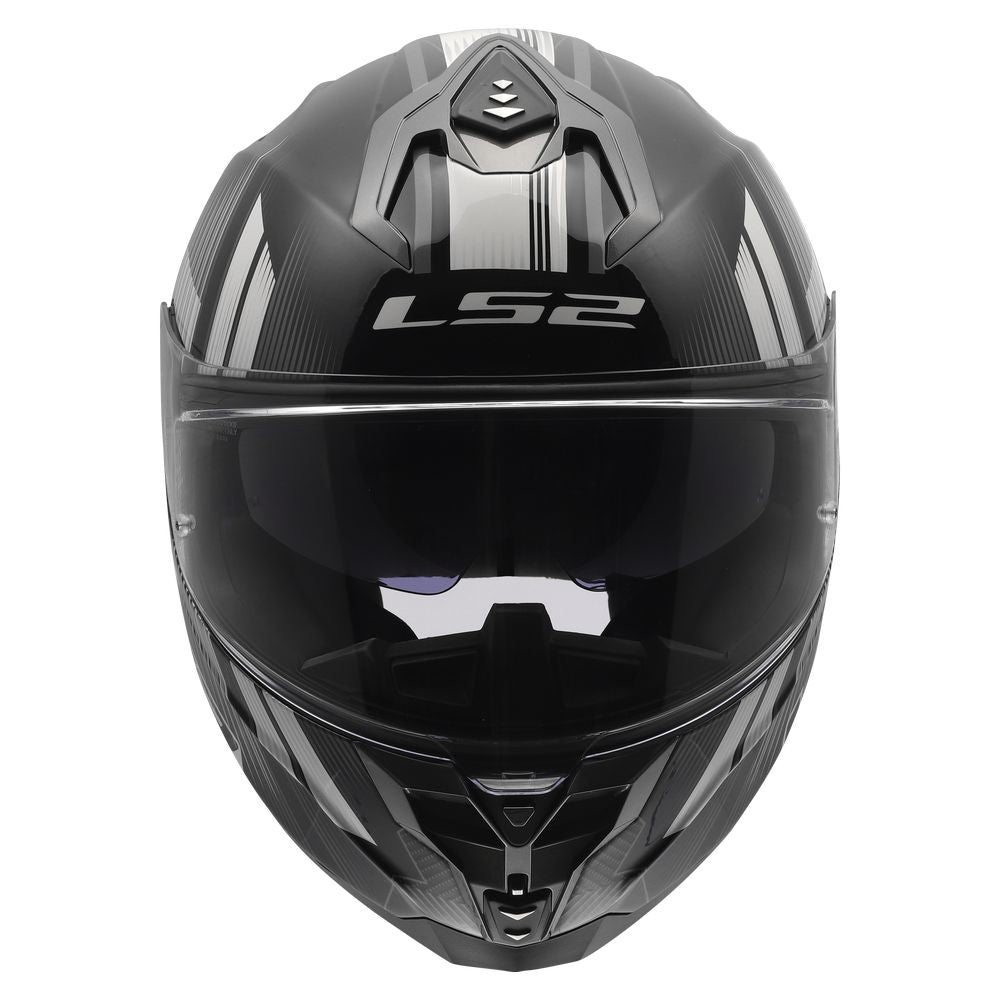 ŠALMAS LS2 FF817 CHALLENGER II NITRO – JUODAS / PILKAS