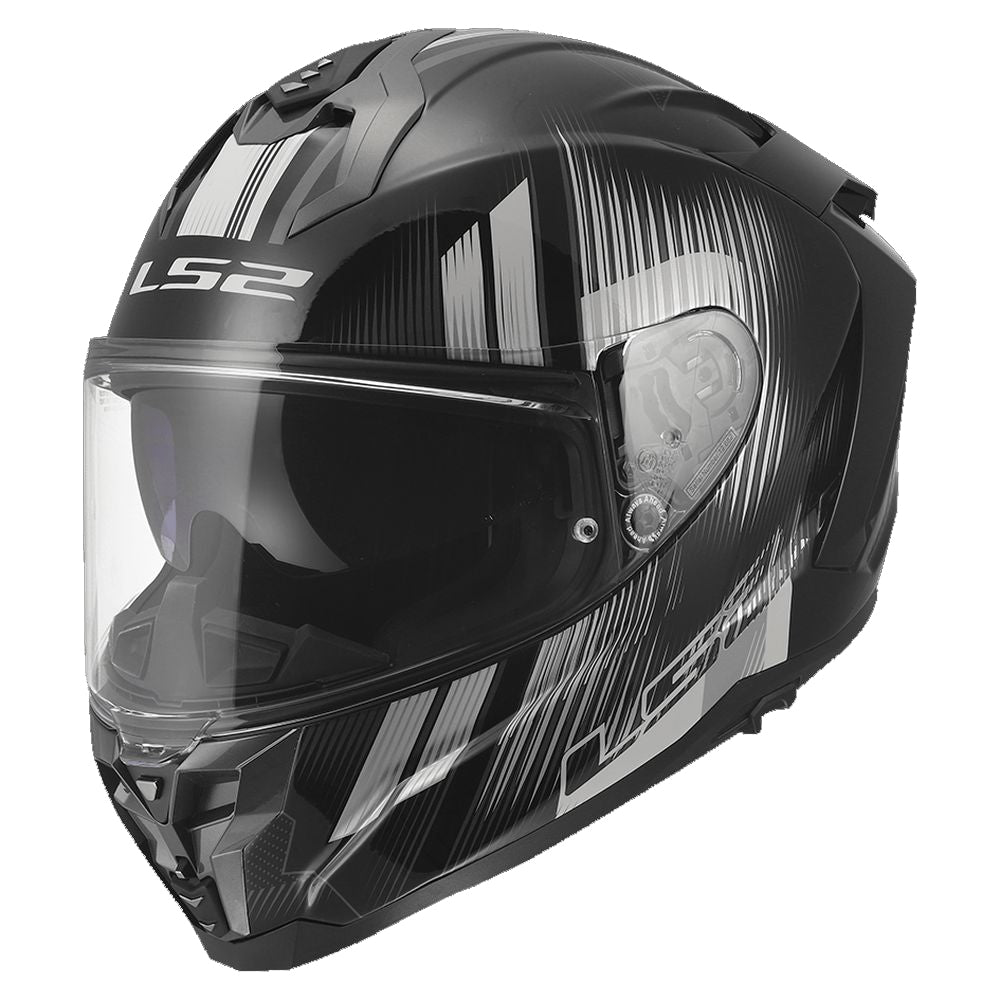 ŠALMAS LS2 FF817 CHALLENGER II NITRO – JUODAS / PILKAS