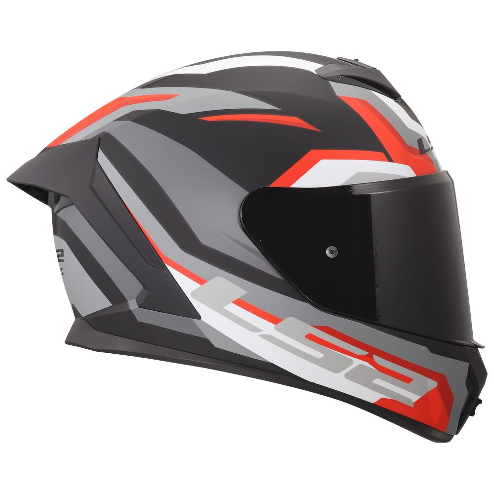 ŠALMAS LS2 FF820 RAPID III HYPER – JUODA / RAUDONA SPALVA