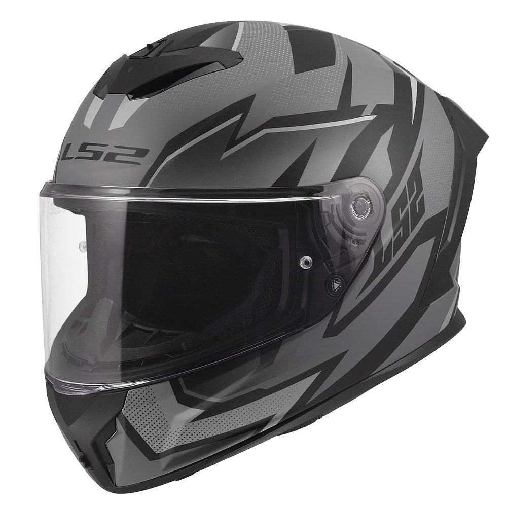 ŠALMAS LS2 FF820 RAPID III XTREM – JUODA / PILKA SPALVA