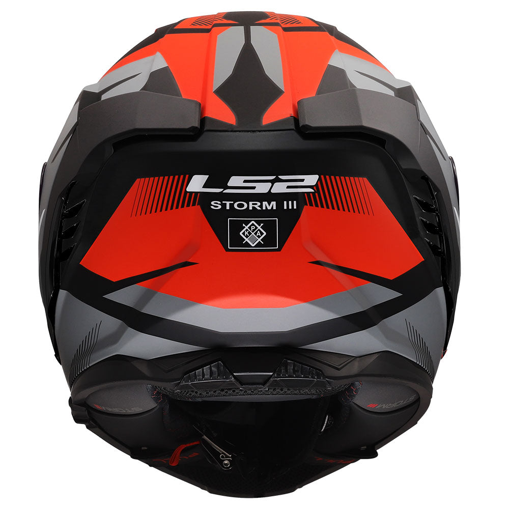 ŠALMAS LS2 FF818 STORM III KOMAI – JUODA / MĖLYNA SPALVA
