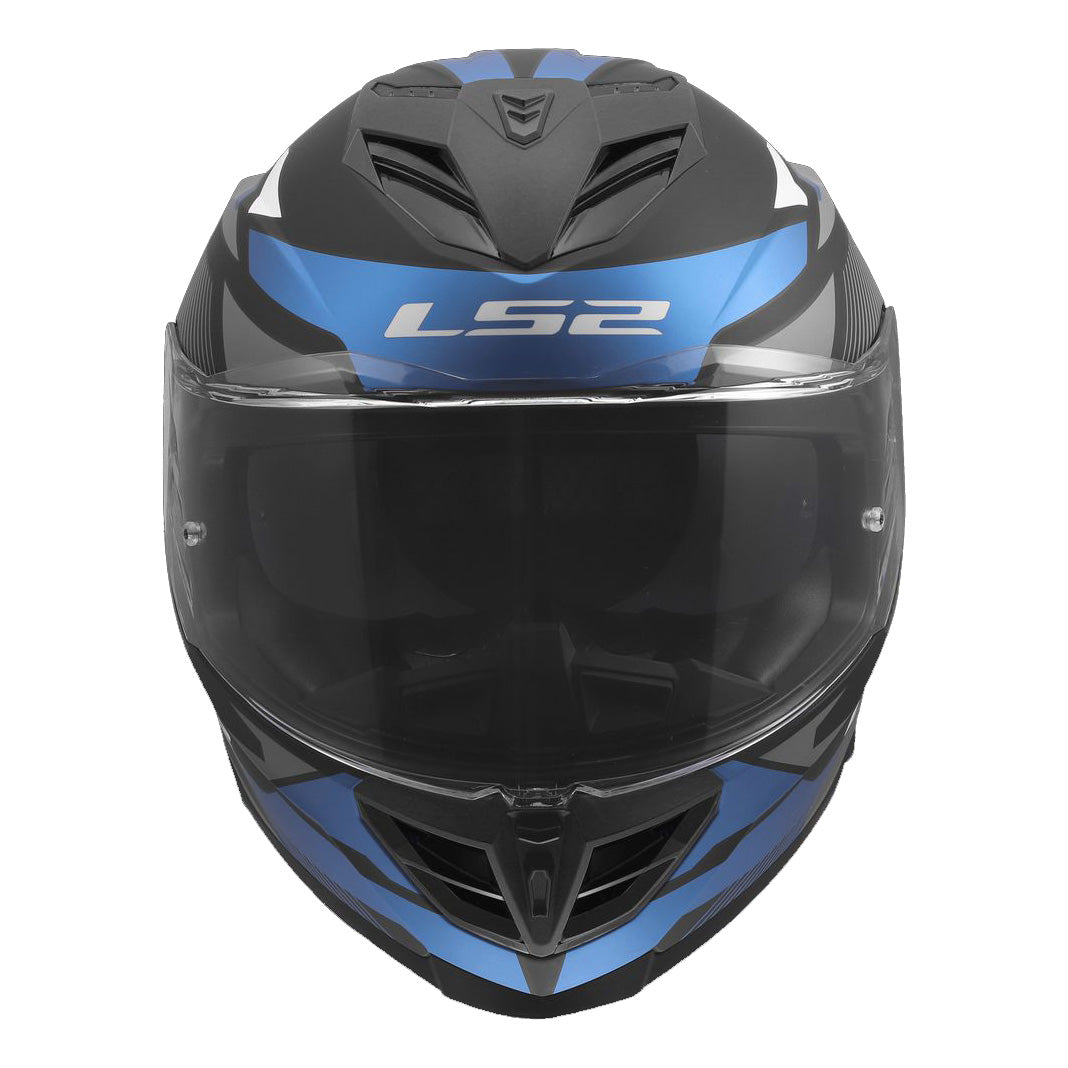 ŠALMAS LS2 FF818 STORM III KOMAI – JUODA / MĖLYNA SPALVA