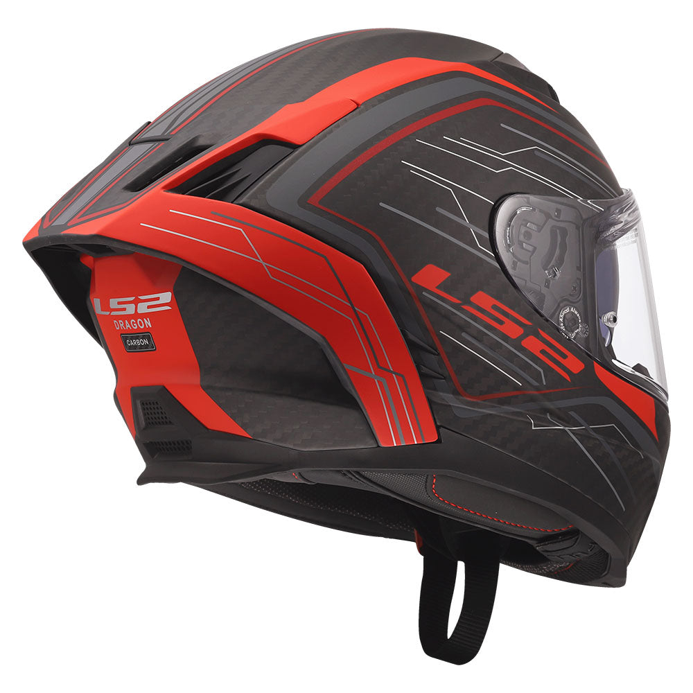 ŠALMAS LS2 FF807 DRAGON SUBIC – BALTA / MĖLYNA / RAUDONA
