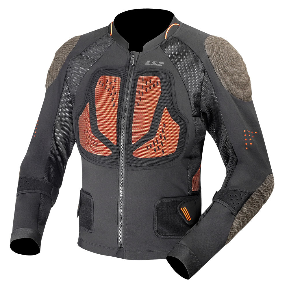 STRIUKĖ LS2 X-TERRAIN VYRAMS – JUODA / HI-VIZ ORANŽINĖ