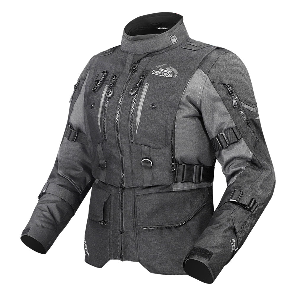 STRIUKĖ LS2 BREAKOUT MOTERIMS – JUODA / DŪMINĖ