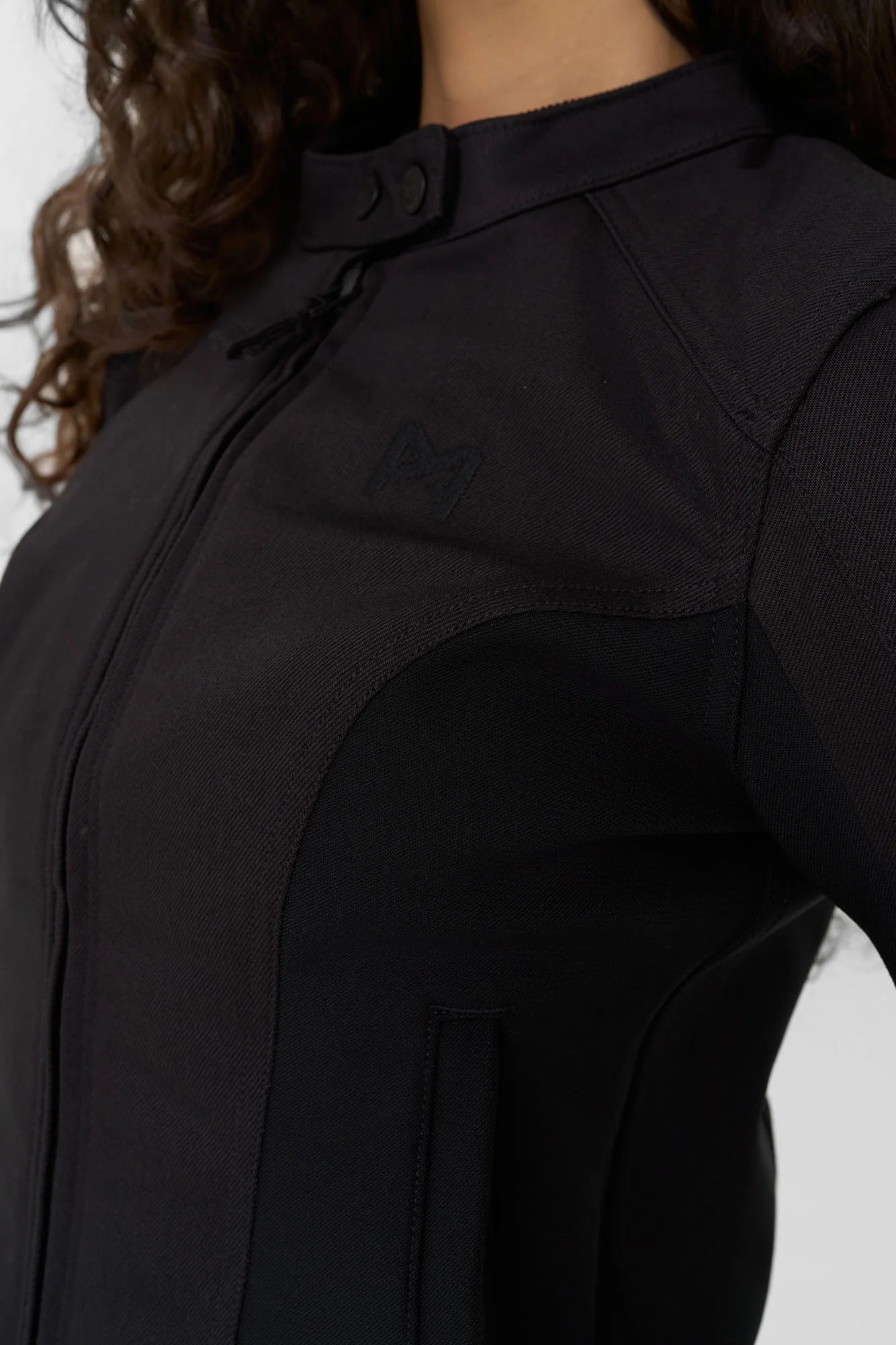 Vasarinė striukė PANDO MOTO LUNA BLACK AAA MOTERIMS – nuotrauka 15