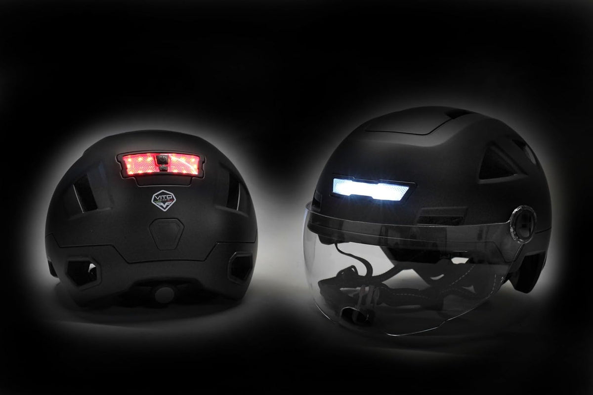 ŠALMAS VITO E-LIGHT SU SKYDELIU MATINIS JUODAS
