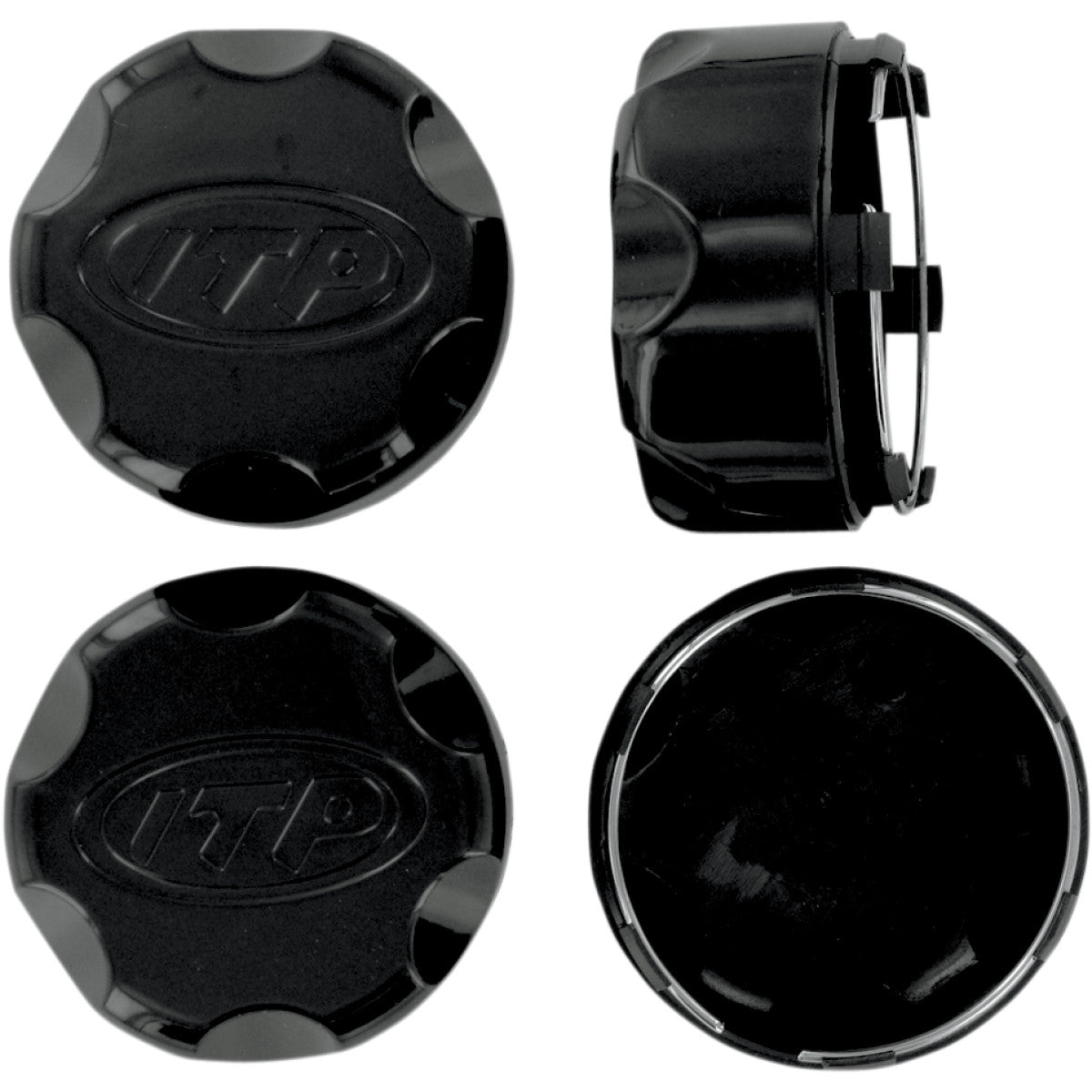 Ratų dangteliai CAP KIT BLACK 4/110, 4/115 (4pcs.)