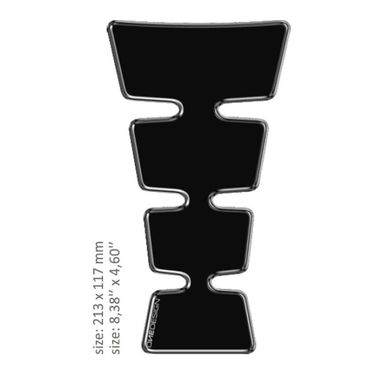 KURO BAKO APSAUGA TANK protector BLACK
