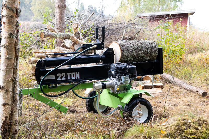 BRONCO malkų skaldyklė 22T SU elektriniu paleidimu – nuotrauka 3