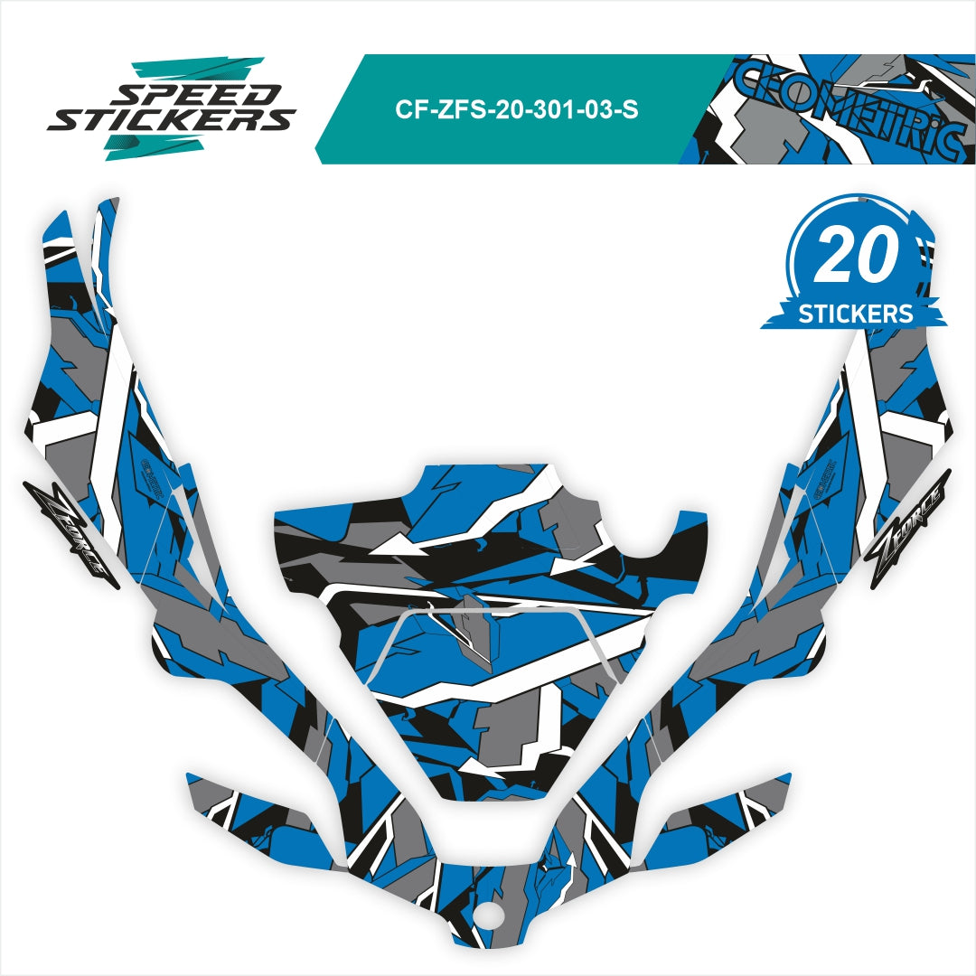 CFMOTO ZFORCE SPORT LIPDUKAI geometric BLUE – nuotrauka 2
