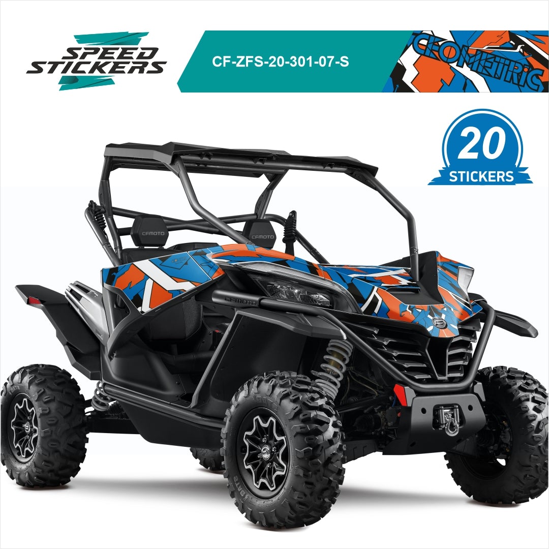 CFMOTO ZFORCE SPORT LIPDUKAI geometric BLUE ORANGE