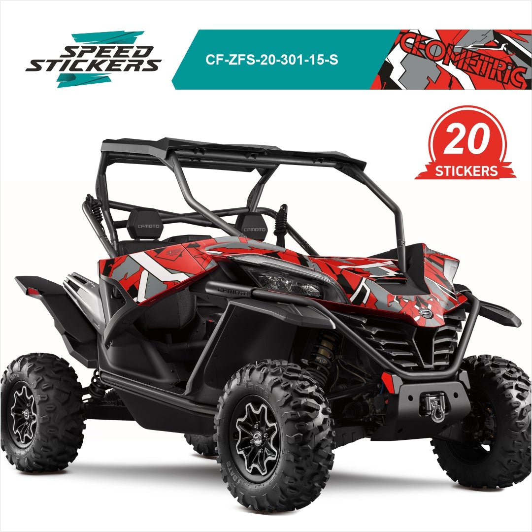 CFMOTO ZFORCE SPORT LIPDUKAI geometric RED