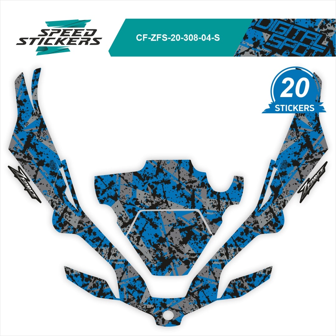 CFMOTO ZFORCE SPORT LIPDUKAI DIGITAL SPOT BLUE GREY – nuotrauka 2