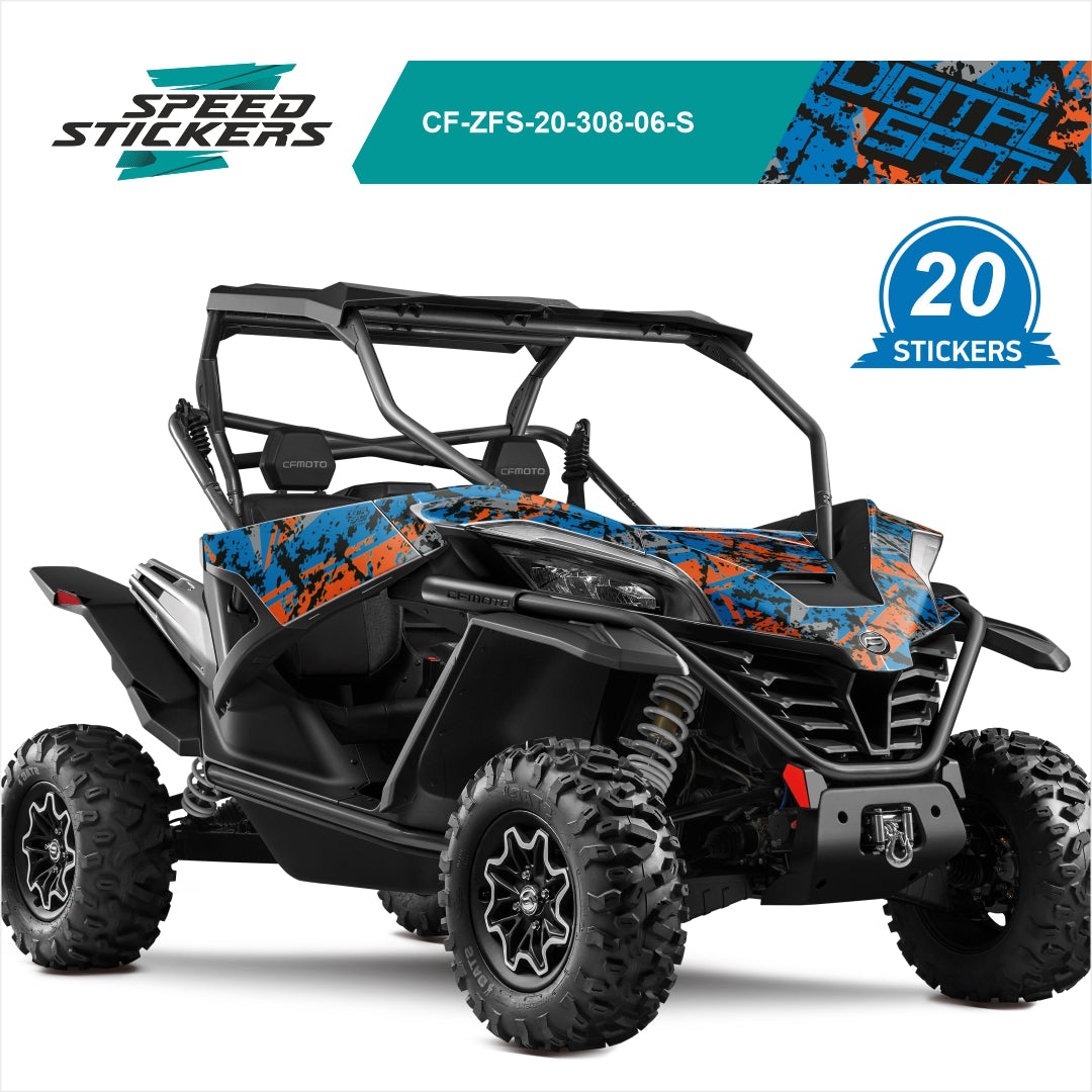 CFMOTO ZFORCE SPORT LIPDUKAI DIGITAL SPOT ORANGE GREY