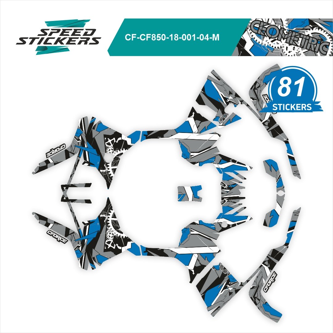 CFMOTO CFORCE LIPDUKAI geometric grey/blue/white – nuotrauka 2