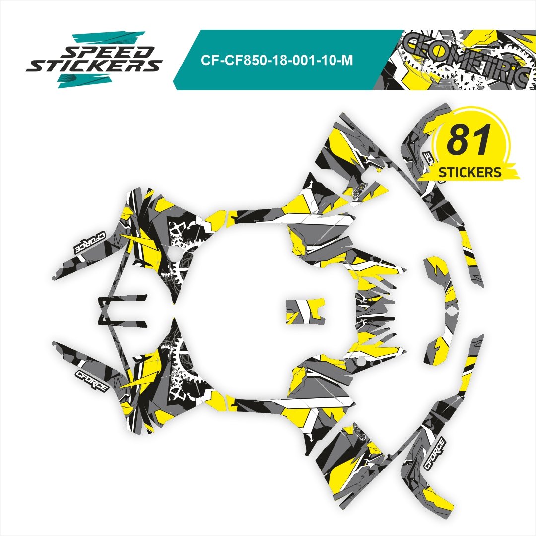 CFMOTO CFORCE LIPDUKAI geometric grey/yellow/white – nuotrauka 2