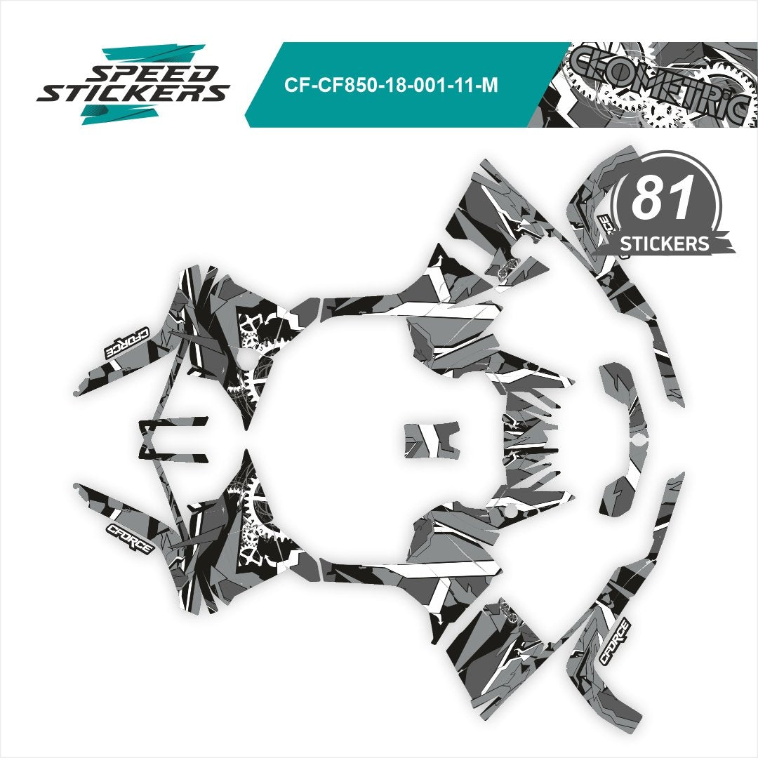 CFMOTO CFORCE LIPDUKAI geometric DARK grey/white – nuotrauka 2