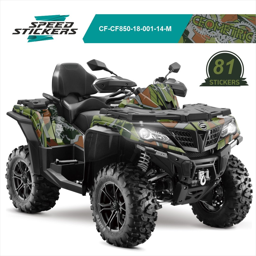 CFMOTO CFORCE LIPDUKAI geometric green/brown/grey
