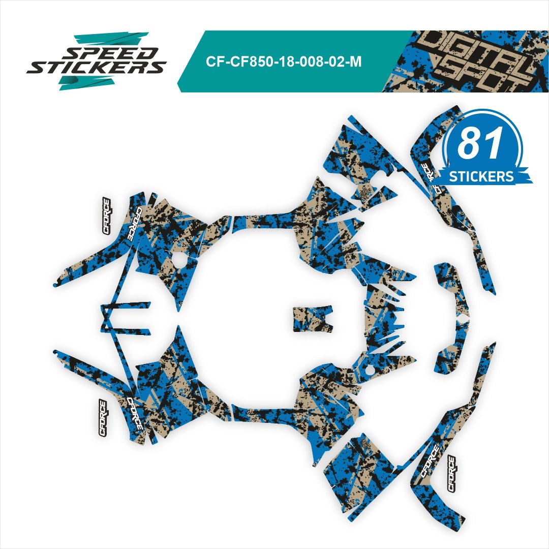 CFMOTO CFORCE LIPDUKAI DIGITAL SPOT DESERT grey/blue/black – nuotrauka 2