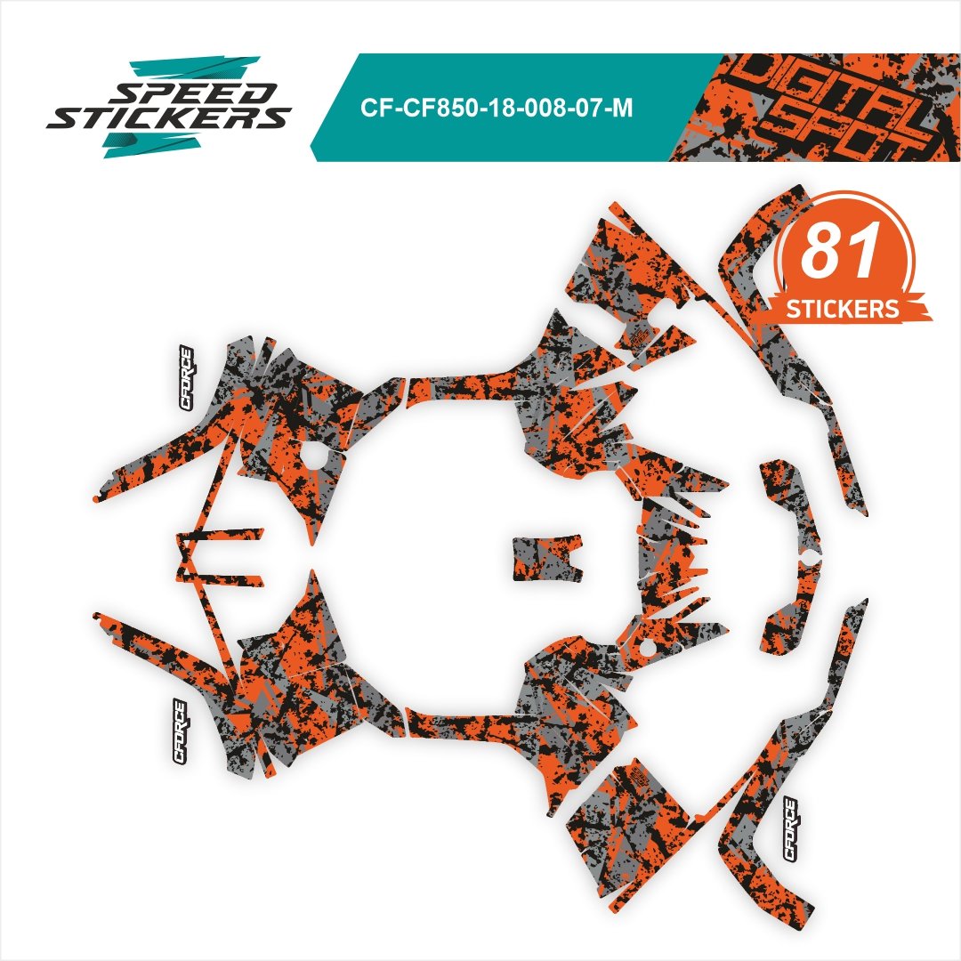 CFMOTO CFORCE LIPDUKAI DIGITAL SPOT orange/grey/black – nuotrauka 2
