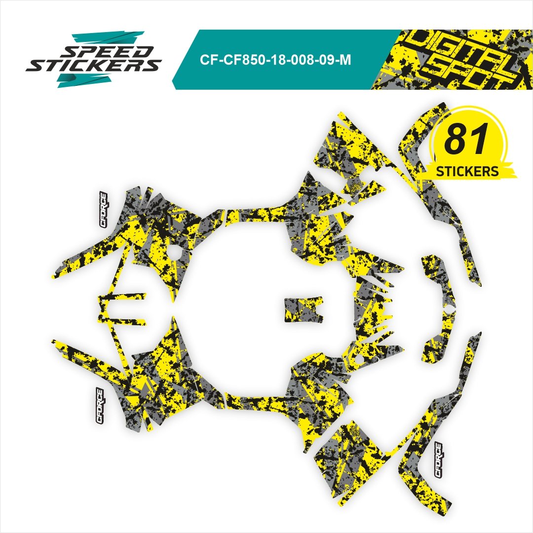 CFMOTO CFORCE LIPDUKAI DIGITAL SPOT yellow/grey/black – nuotrauka 2