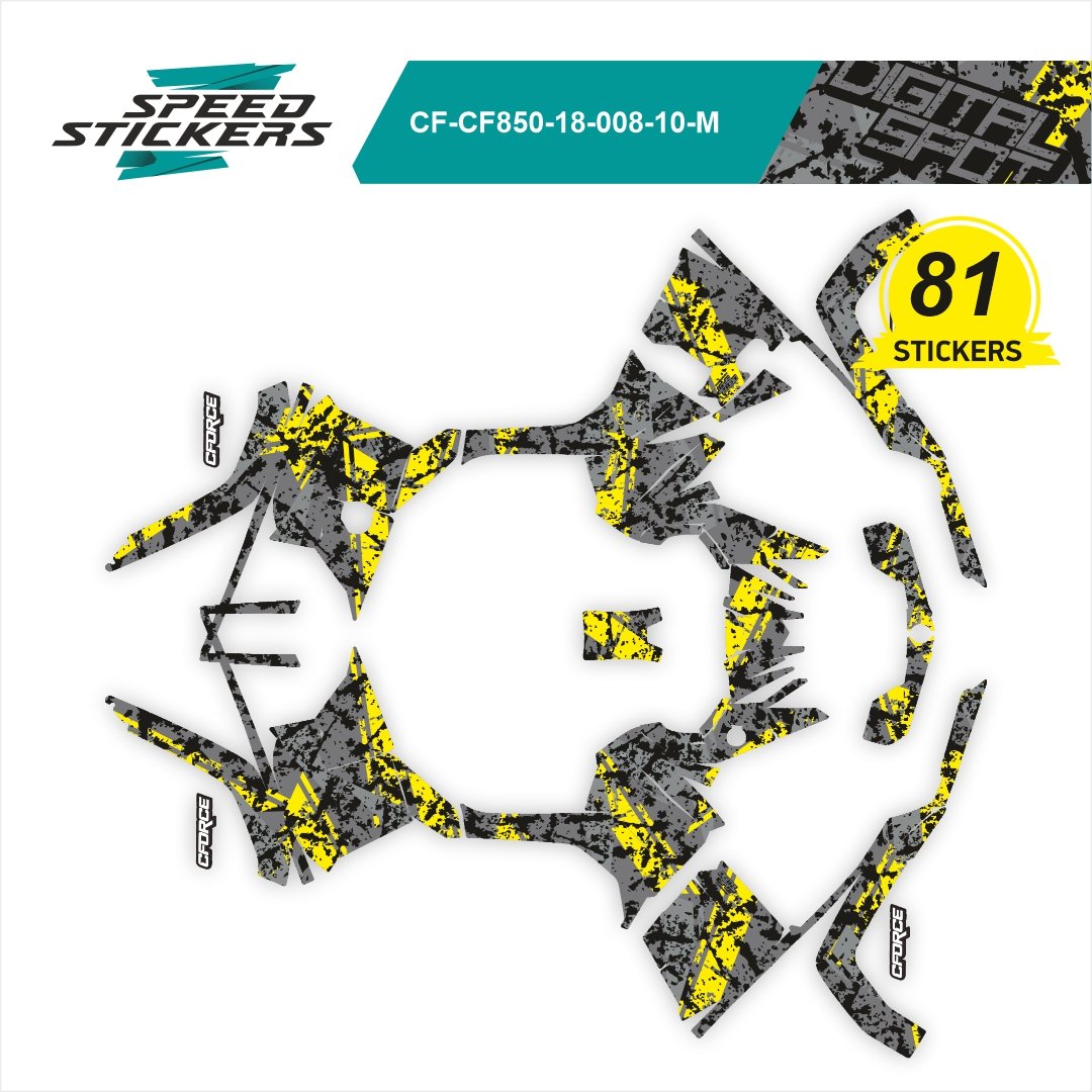 CFMOTO CFORCE LIPDUKAI DIGITAL SPOT grey/yellow/black – nuotrauka 2