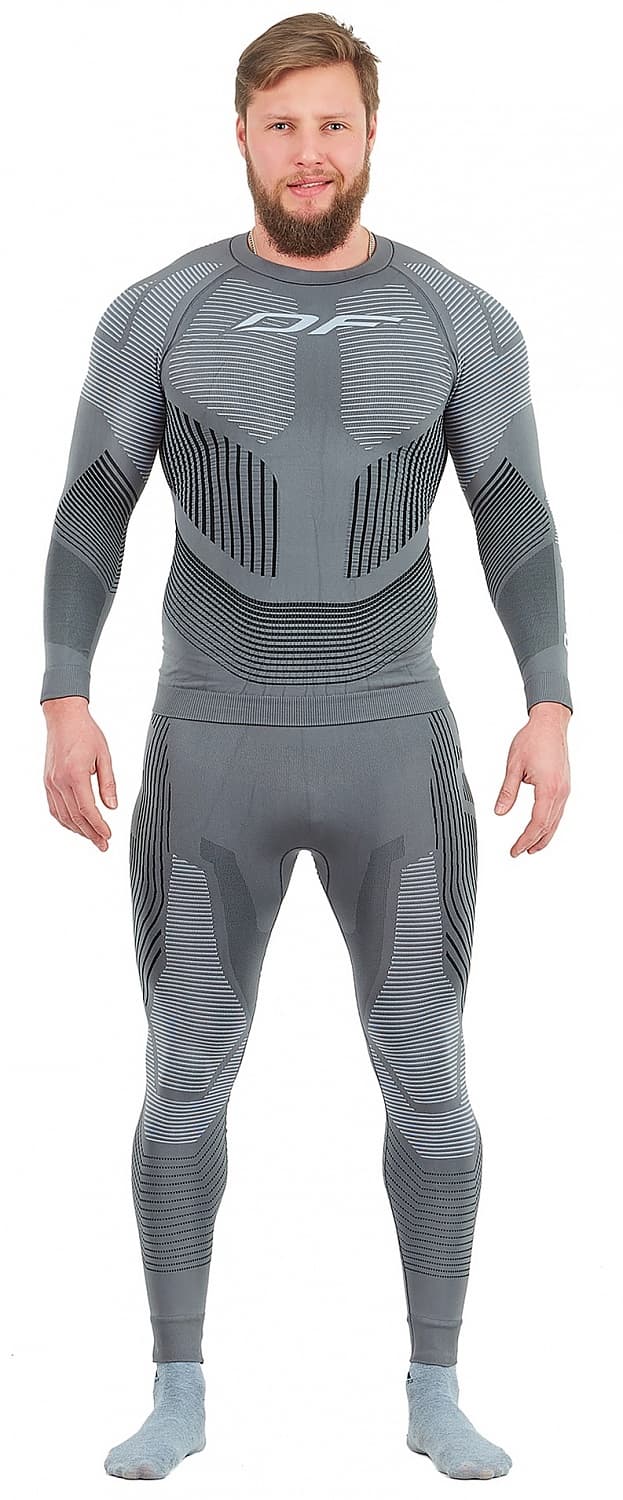 TERMO kelnės dragonfly 3D PILKOS UNISEX – nuotrauka 4