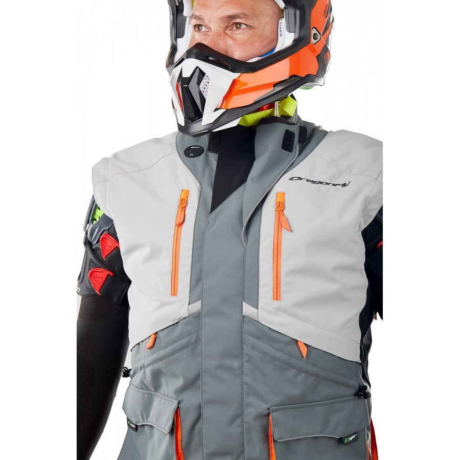 Striukė dragonfly ENDURO FREERIDE pilka/ oranžinė UNISEX – nuotrauka 3
