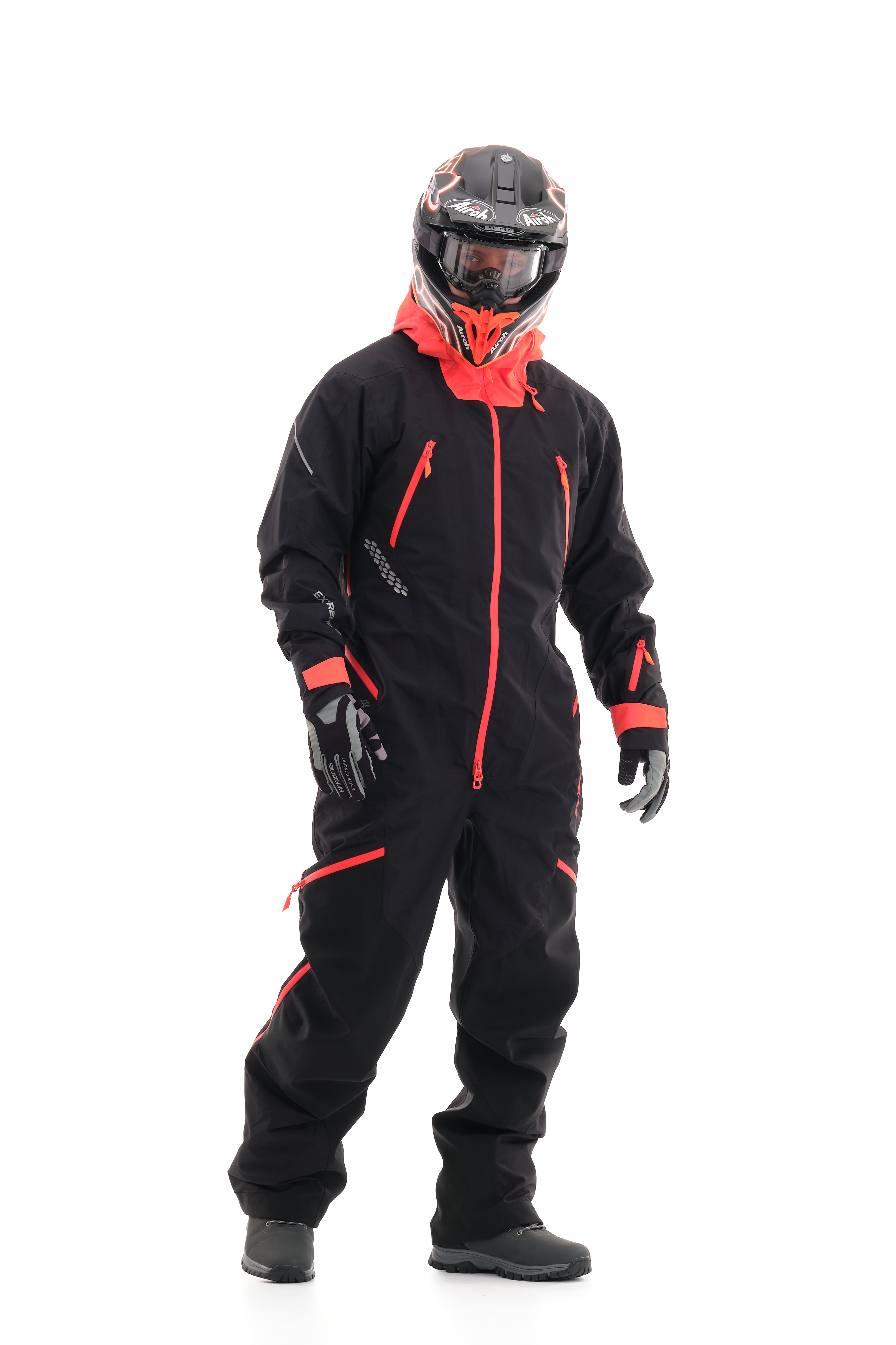 Kombinezonas dragonfly EXTREME 2.0 VYRAMS juodas/ RAUDONAS – nuotrauka 4