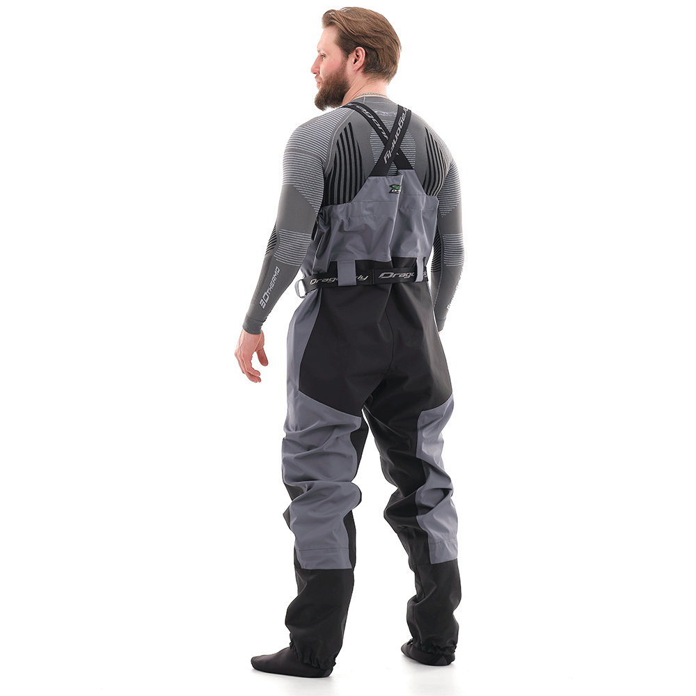 Kelnės dragonfly QUAD PRO pilkos/ JUODOS 2021 UNISEX – nuotrauka 3