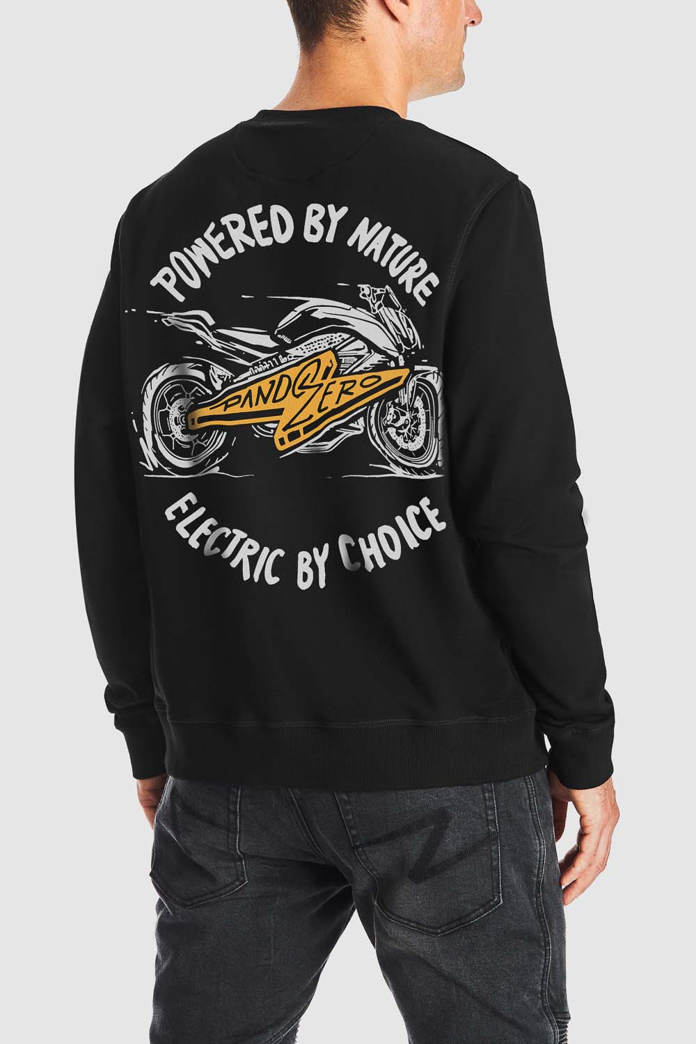 Džemperis PANDO MOTO JOHN ZERO JUODAS UNISEX – nuotrauka 4