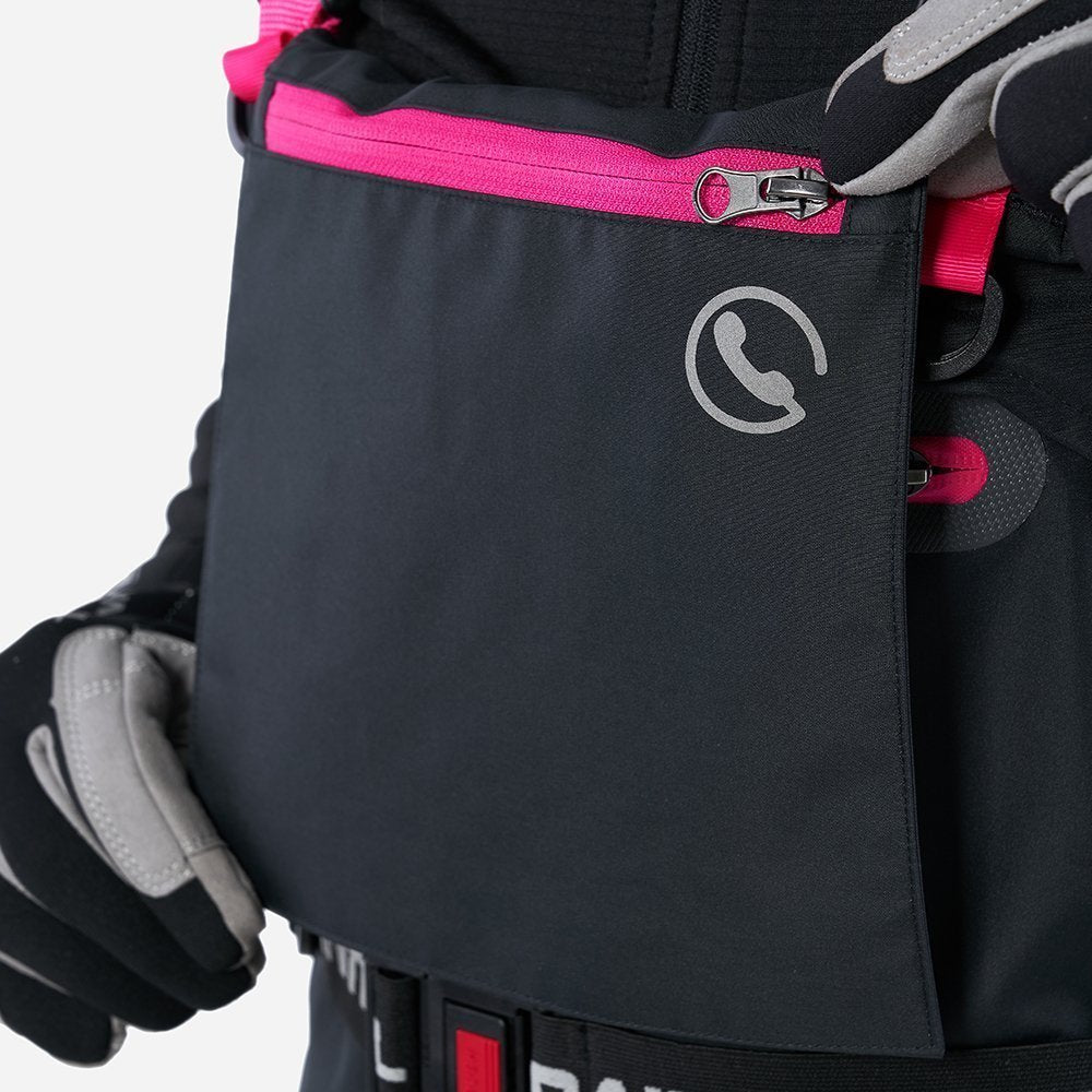 Kombinezonas finntrail RACHEL GRAPHITE MOTERIMS juoda/ rožinė – nuotrauka 5