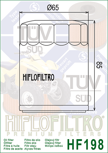 Alyvos-tepalų FILTRAS HIFLO HF198 polaris, VICTORY – nuotrauka 2