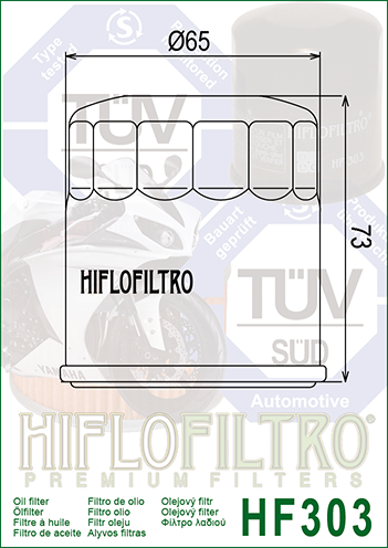 Alyvos-tepalų FILTRAS HIFLO HF303 HONDA – nuotrauka 2