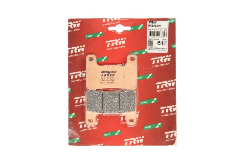 TRW stabdžių trinkelės / kaladėlės MCB752SV (priekis) – nuotrauka 2