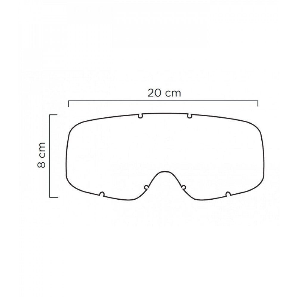 AKINIAI ETHEN MX6510 MASCHERA BIMBO vaikiški motokrosiniai JUODA – nuotrauka 2