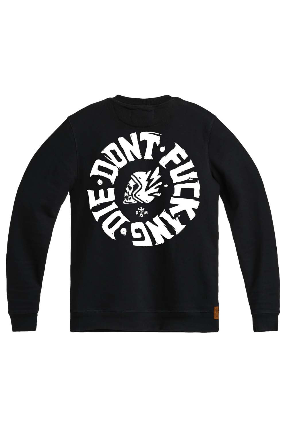 Džemperis PANDO MOTO JOHN don’t DIE JUODAS UNISEX