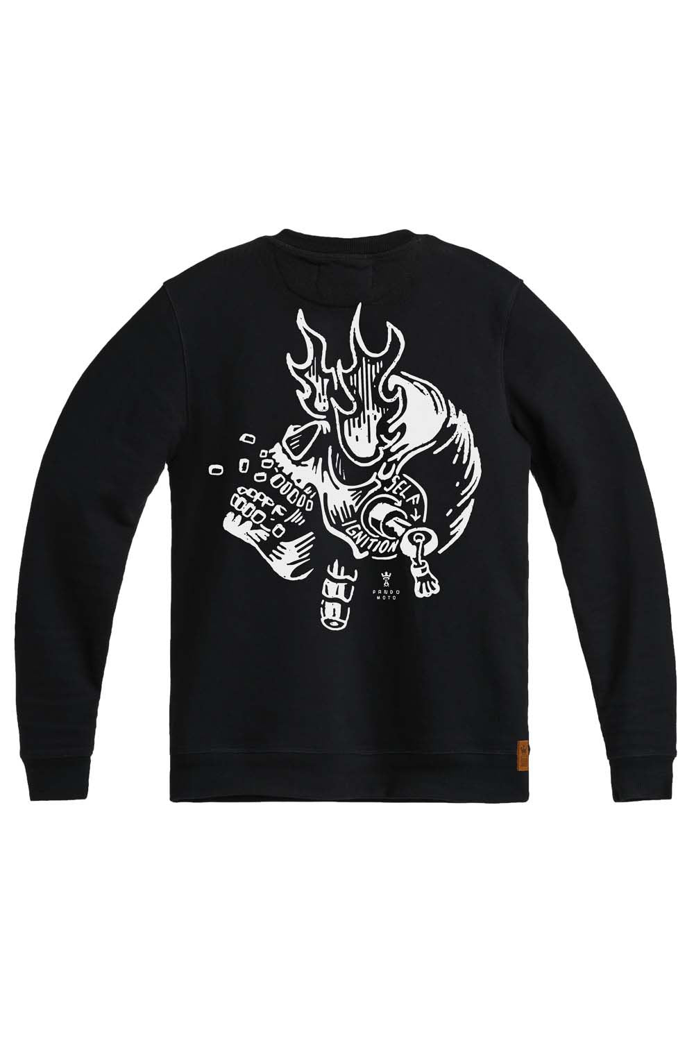 Džemperis PANDO MOTO JOHN IGNITION JUODAS UNISEX