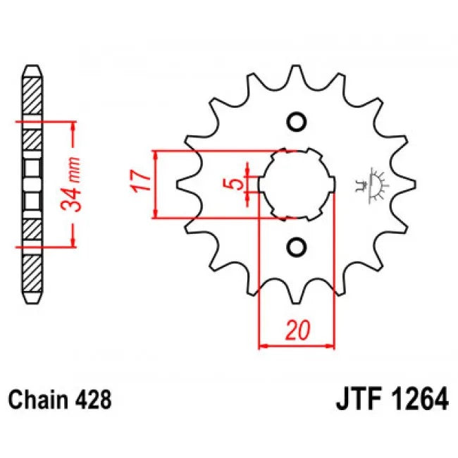 Priekinė žvaigždutė 428Chan 15dan JTF1264.15