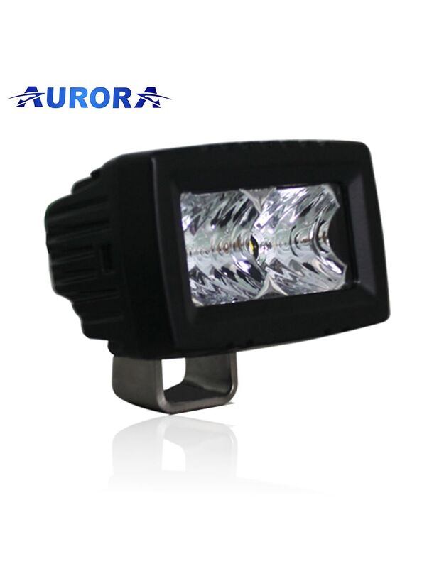 AURORA LED 2" (5 cm) "single row" SERIJOS LED žibintas 10W FLOOD