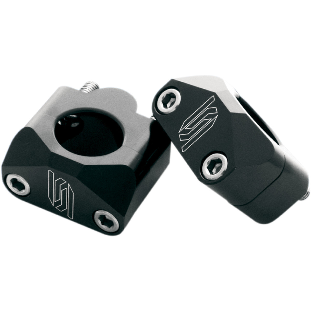 Vairo rankenų pakėlikas universal MOUNTING KIT FOR 7/8" handlebars BLACK