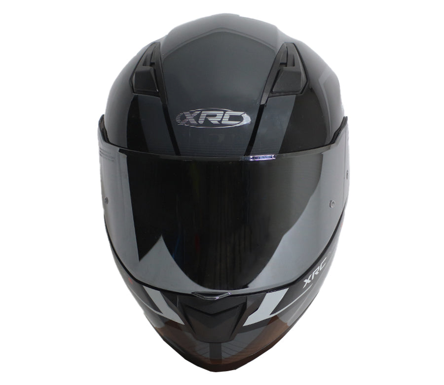 Šalmas XRC PURE GP 6 JUODAS/PILKAS