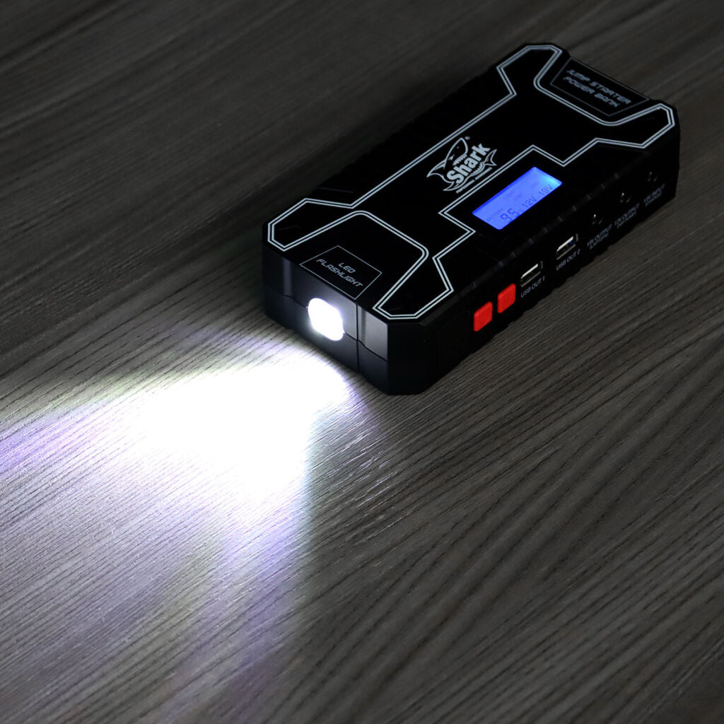 SHARK MOBILUS kroviklis-užkuriklis JUMP STARTER EPS-400 – nuotrauka 3