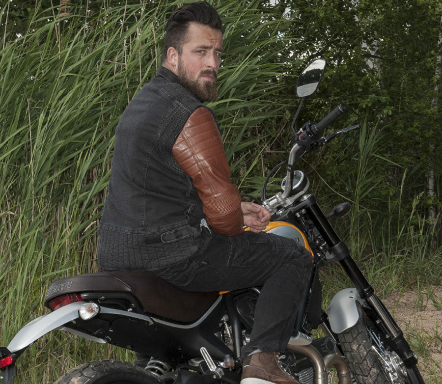 Striukė trilobite 964 ACID scrambler DENIM VYRAMS RUDA – nuotrauka 4