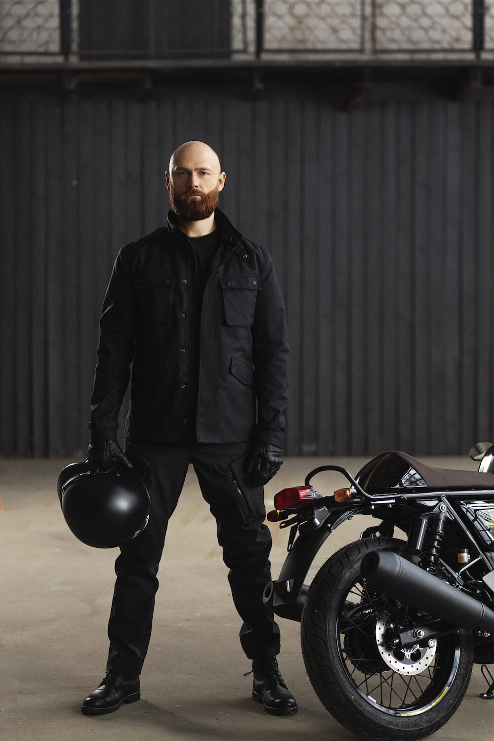 Tekstilinės kelnės PANDO MOTO TRITON WP SLIM JUODOS – nuotrauka 7