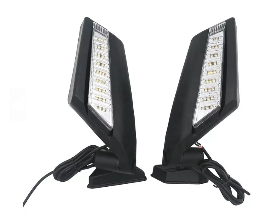 Veidrodėliai Can-am Maverick X3 komplektas su LED posūkiais LU-UTV-17C