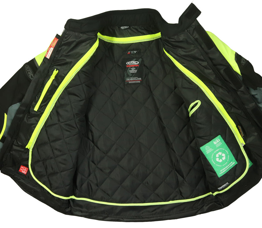 MOTO striukė XRC WINKLE WTP MOTERIMS juoda/ pilka/ žalia – nuotrauka 7
