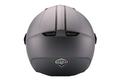 Šalmas VITO JET MODA MATINIS PILKA – nuotrauka 2